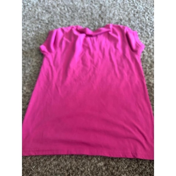 Merrell‎ Graphic T Shirt Top Tee Hot Pink Outdoors Mountain Scene V Neck - Picture 2 of 4